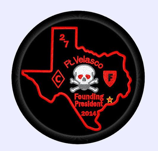 Fort Velasco Founding President, VP, or Member Patch