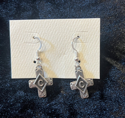 Los Carnales Cross Earrings
