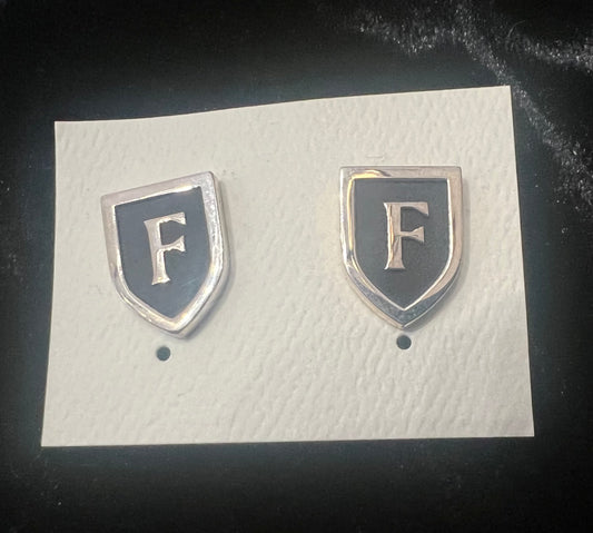 La Familia Stud Post Shielded F Earrings