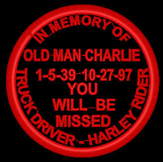Old Man Charlie Memorial Patch
